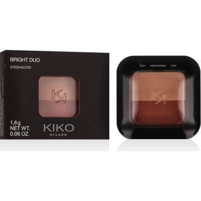 KIKO Bright Duo Eyeshadow 1, 8 g сянка 03 Peach/Brick