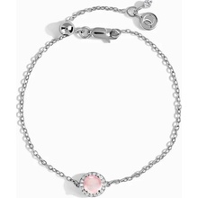 Royal Fashion stříbrný náramek DR24373B-SILVER-ROSEQUARTZ-TOPAZ