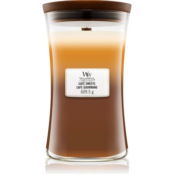 WoodWick Trilogy Café Sweets ароматна свещ с дървен фитил 609.5 гр
