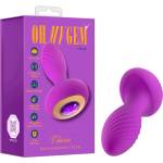 Blush Novelties Oh My Gem - вибриращ анален плъг с кристал - лилав - desirel