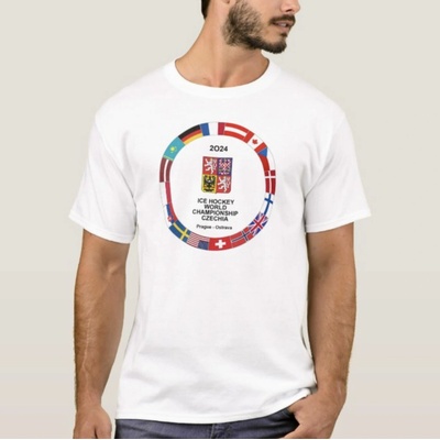 FansArena pánské tričko Ice Hockey World Championship Czechia MS 2024 White