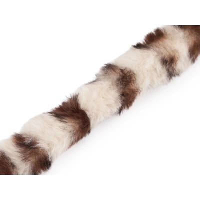 Všívacia odevná / dekoračná kožušina okrúhla, zvierací vzor šírka 2,5