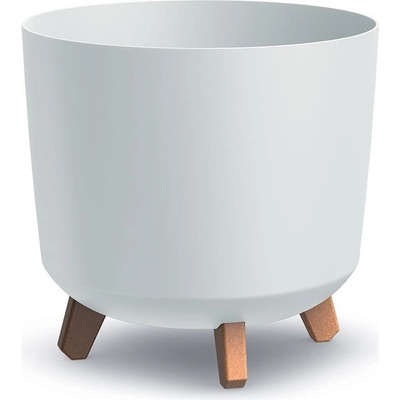 PROSPERPLAST Kvetináč GRACIA TUBUS 29,8cm biely