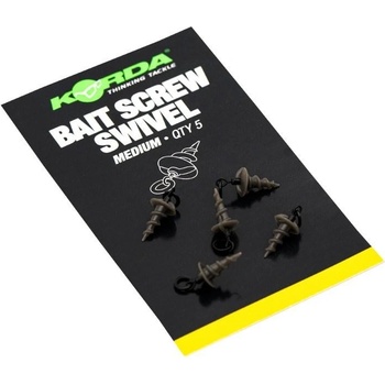 Korda obratlík micro ring swivel bait screw medium 5 ks