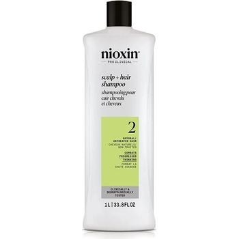 Nioxin System 2 Scalp + Hair Shampoo šampón proti rednutiu vlasov 1000 ml