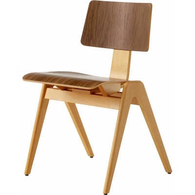 &Tradition Daystak Side Chair RD1 beech / walnut