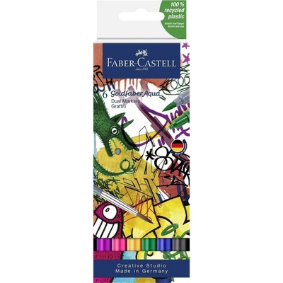 Faber-Castell 164525 Goldfaber Aqua Dual Marker 6 ks Graffiti