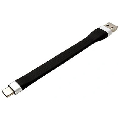 Roline 11.02.9014 USB 5Gbps, USB3.0 A(M) - USB C(M), silikonový, 11cm, černý