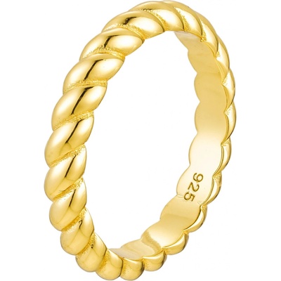 Olivie Stříbrný prsten CROISSANT GOLD 3,1mm 8798