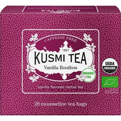 Kusmi Tea Vanilla Rooibos 20 mušelínových sáčků 40 g