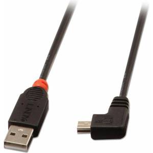 Lindy Кабел Lindy, от USB-A(m) към Mini-B(m), 2m, черен (31972)