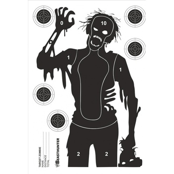 Terč silueta Beast Hunter Zombie 10ks