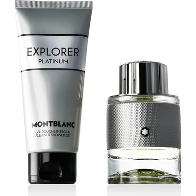 MontBlanc Explorer Platinum Set EDP 60 ml + sprchový gel 100 ml dárková sada