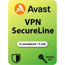 Avast SecureLine VPN 5 lic. 36 mes.