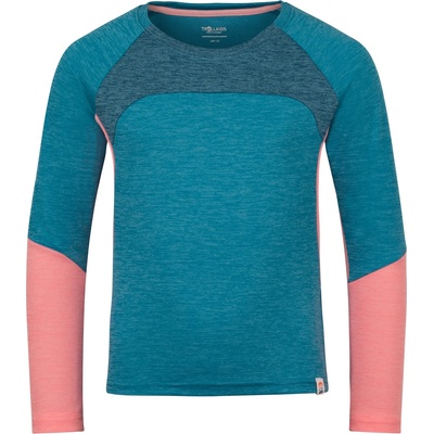 Trollkids Детска спортна тениска Trollkids Girl's Seiland Longsleeve Sport shirt - Harbor Blue - размер 116 (EU) (704-4648-0115)