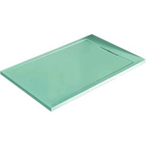 Inter Ceramic правоъгълно композитно душ корито 120x80 см, ментово зелено (12080LG)