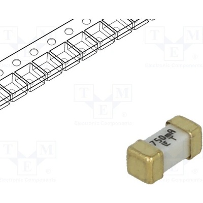 LITTELFUSE 0449.750MR Pojistka: tavná; keramická; 750mA; 125VAC; 125V; 125VDC; zpožděná