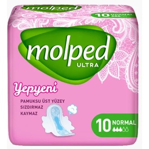  MOLPED дамски превръзки, Normal, 10 броя