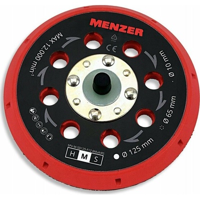 Menzer 125mm Víceotvorový brusný kotouč Menzer pro ETS - MEDIUM