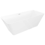 Mexen Velo Slim свободностояща вана 170 x 75 cm, бяла, прелив никел полиран - 52811707500-97 (52811707500-97)