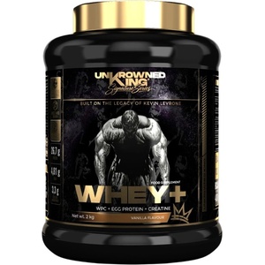 UnKrowned King Whey+ Protein | with Whey Concentrate, Egg Protein & Creatine [2000 грама] Ванилия