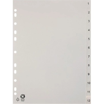 Office Point Разделител пластик 1-12 Office Point А4 (1302002-3801200-10)