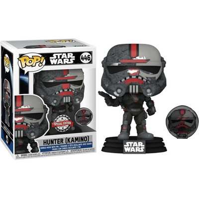 Funko POP! 446 Star Wars - Hunter (Kamino) With Pin Special Edition