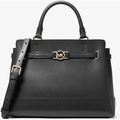 Michael Kors dámská velká kožená kabelka Reed černá s popruhem