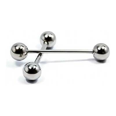 Prosperk piercing do jazyku ocel S4118