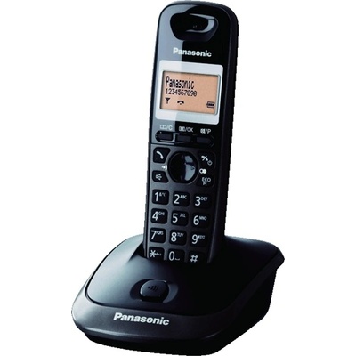 Panasonic KX-TG2511HGT хендсфри ИД на обаждащия се титаниево черен телефон (KX-TG2511HGT)
