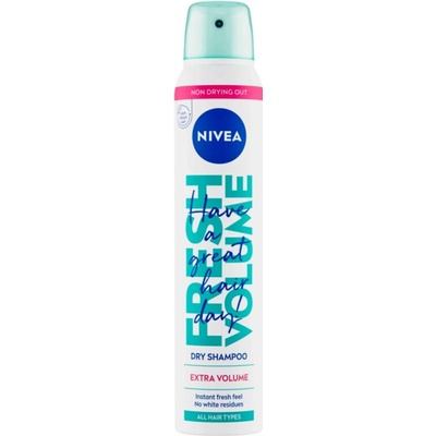 Nivea suchý šampon extra objem pro všechny typy vlasů 3V1 200 ml