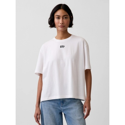 GAP Oversize tričko s logem bílá