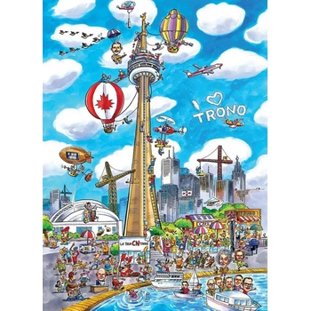 Cobble Hill - Puzzle DoodleTown: Toronto - 1 000 piese
