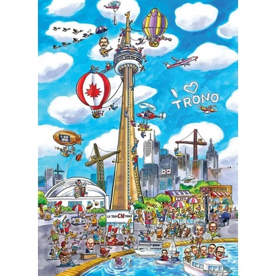 Cobble Hill - Puzzle DoodleTown: Toronto - 1 000 piese