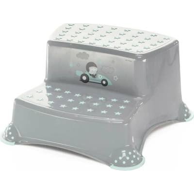 ZOPA Dvojstupínek k WC/umyvadlu "Racer", Grey/Mint