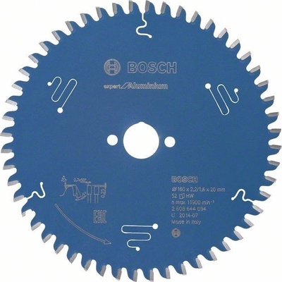 Bosch Pilový kotouč Expert for Aluminium; 160 x 20 x 2,2 mm, 52 2608644094