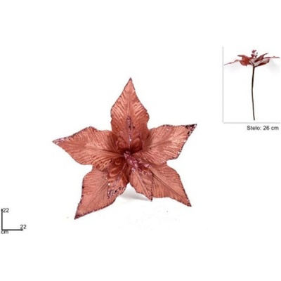 MAKRO Vianočná ruža 22cm