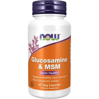 NOW Glucosamine & MSM [60 капсули]