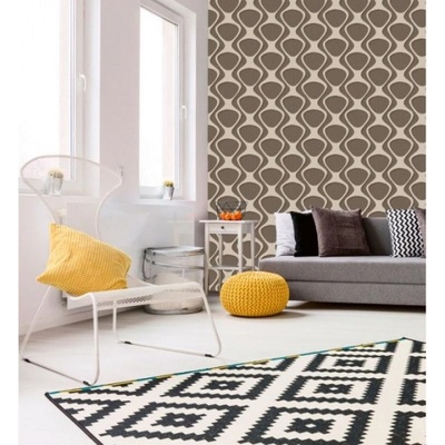 DIMEX ART Луксозна флизелинова тапета кафява мембрана