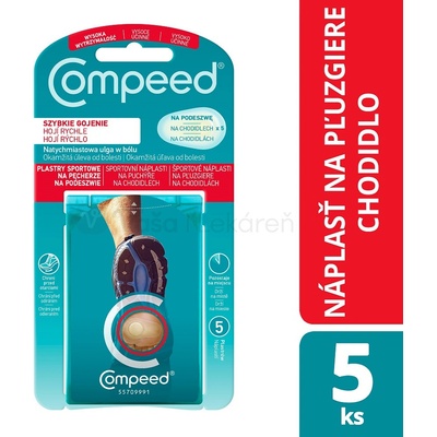Compeed náplasť na pľuzgiere na chodidlách 5 ks
