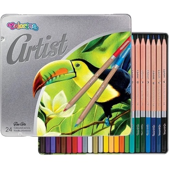 COOLPACK Цветни моливи COLORINO Artist метална кутия 24 цвята