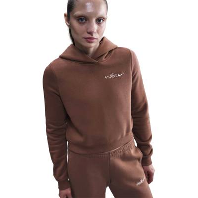 Nike Суитшърт w nsw phnx flc shrunken hoodie