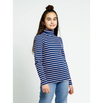 Winkiki Kids Wear Dívčí rolák Colourful Dreams červená pruhy