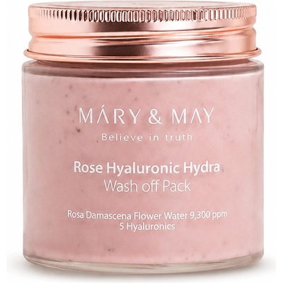 Mary&May Хидратираща глинена маска с роза и хиалуронова киселина MARY&MAY Rose Hyaluronic Hydra Wash off Pack 125g