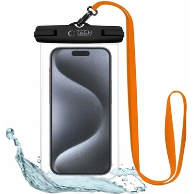 Tech-Protect Waterproof UWC7 IPX8 kvalitním uzamykacím systémem 6,9" oranžový