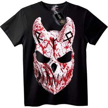 NOONEBRAND Тениска RIP с Кървав Skull - M, Black