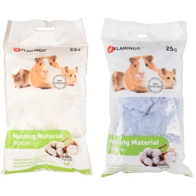 Flamingo nesting material - Памучен материал за гнездене на гризачи , 25 гр