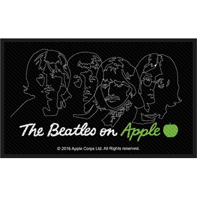 Nažehlovačka The Beatles - On Apple (White on Black)