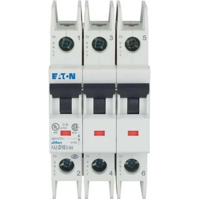 Eaton Автоматичен прекъсвач eaton faz-d10/3-na, 102267 - 10 a, 3p (102267)