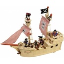 Tidlo drevená pirátska loď